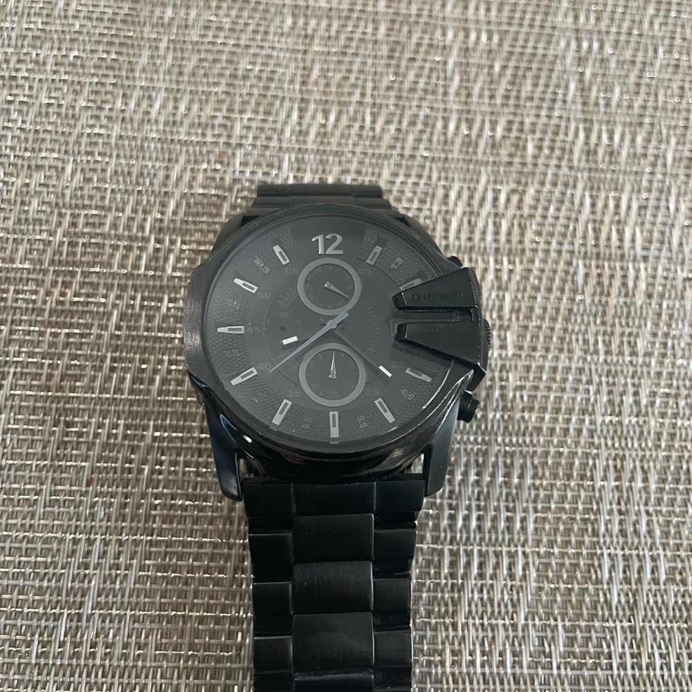 Diesel Men's Blackout Steel Chronograph Watch